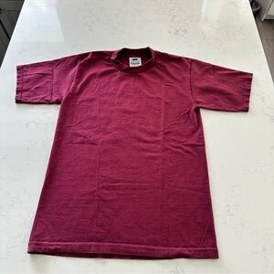 Pro Club Men’s Crewneck T-Shirt - Maroon